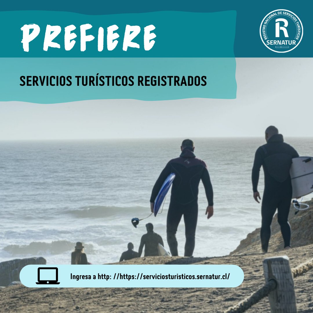 🌟 ¡Asegura un descanso inolvidables en nuestra región y en todo Chile! 🌍Verifica que los servicios turísticos que contrates, estén registrados en SERNATUR, para disfrutar de la mejor experiencia en #OHiggins.👉 Visita: serviciosturisticos.sernatur.cl