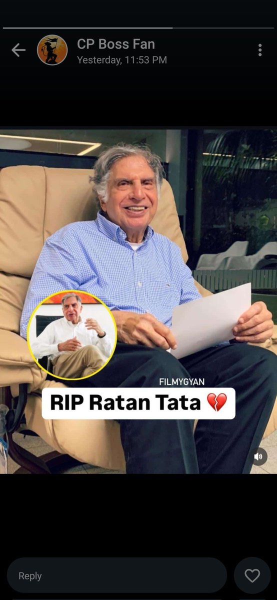 mallikarjun_mm's tweet photo. Ratan Tata is no more😭😭
#RatanTata https://t.co/oHY90F29Mc