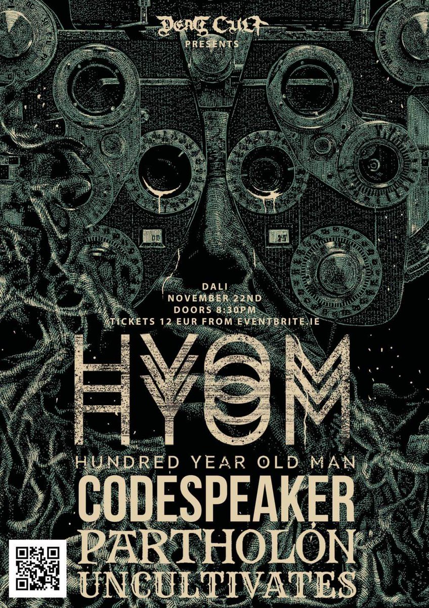 Partholón (@partholonian) on Twitter photo Delighted to be part of this.
<a href="/HYOMband/">Hundred Year Old Man</a> #Codespeaker #Uncultivates
Thanks to <a href="/EvanInka/">Evan Prendergast</a>
Cork, Nov 22nd Nudes Cocktail bar Delighted to be part of this.
<a href="/HYOMband/">Hundred Year Old Man</a> #Codespeaker #Uncultivates
Thanks to <a href="/EvanInka/">Evan Prendergast</a>
Cork, Nov 22nd Nudes Cocktail bar