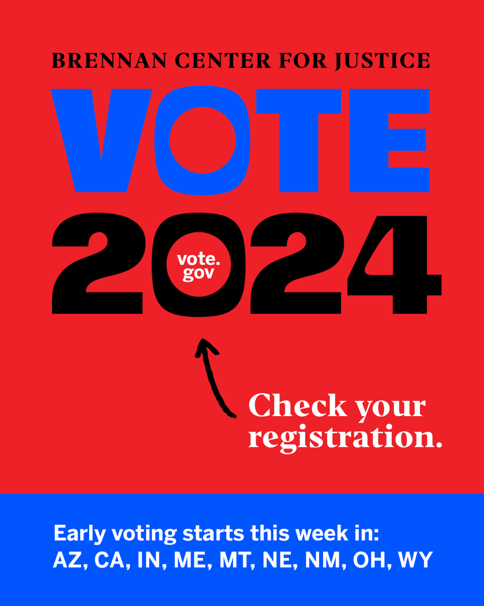 Check your voter registration status and make a plan to vote at vote.gov.
#NationalVoterEducationWeek