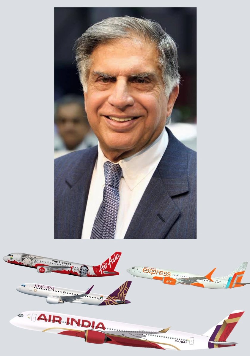 JeetShaah's tweet photo. To the man who rekindled the joy of flying, made flying for everyone, celebrated flying as you are and painted the skies bold warm and vibrant

#RatanTata https://t.co/SUdHvdg5rG