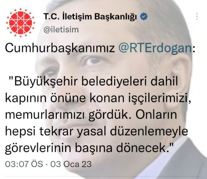 AdamoElTurko (@adamoelturko) on Twitter photo <a href="/RTErdogan/">Recep Tayyip Erdoğan</a> <a href="/Akparti/">AK Parti</a> Belediye Şirket İşçileri Taşeronlar Yasa Bekliyor <a href="/Akparti/">AK Parti</a> <a href="/RTErdogan/">Recep Tayyip Erdoğan</a> <a href="/tcbestepe/">T.C. Cumhurbaşkanlığı</a> <a href="/iletisim/">T.C. İletişim Başkanlığı</a> <a href="/fahrettinaltun/">Fahrettin Altun</a> <a href="/csgbakanligi/">T.C. Çalışma ve Sosyal Güvenlik Bakanlığı</a> <a href="/isikhanvedat/">Prof. Dr. Vedat Işıkhan</a> <a href="/vedatbilgn/">Vedat Bilgin</a> <a href="/jsarieroglu/">Jülide Sarıeroğlu 🇹🇷</a> <a href="/TBMMresmi/">TBMM</a> <a href="/TBMMGenelKurulu/">TBMM Genel Kurulu</a> <a href="/NumanKurtulmus/">Numan Kurtulmuş</a> <a href="/omerrcelik/">Ömer Çelik</a> <a href="/BY/">Binali Yıldırım</a> <a href="/efkanala/">Efkan Âlâ</a> <a href="/mustafaelitas/">Mustafa Elitaş</a> <a href="/hby34/">Hasan Basri Yalçın</a> ÖncelikTaşeronun <a href="/RTErdogan/">Recep Tayyip Erdoğan</a> <a href="/Akparti/">AK Parti</a> Belediye Şirket İşçileri Taşeronlar Yasa Bekliyor <a href="/Akparti/">AK Parti</a> <a href="/RTErdogan/">Recep Tayyip Erdoğan</a> <a href="/tcbestepe/">T.C. Cumhurbaşkanlığı</a> <a href="/iletisim/">T.C. İletişim Başkanlığı</a> <a href="/fahrettinaltun/">Fahrettin Altun</a> <a href="/csgbakanligi/">T.C. Çalışma ve Sosyal Güvenlik Bakanlığı</a> <a href="/isikhanvedat/">Prof. Dr. Vedat Işıkhan</a> <a href="/vedatbilgn/">Vedat Bilgin</a> <a href="/jsarieroglu/">Jülide Sarıeroğlu 🇹🇷</a> <a href="/TBMMresmi/">TBMM</a> <a href="/TBMMGenelKurulu/">TBMM Genel Kurulu</a> <a href="/NumanKurtulmus/">Numan Kurtulmuş</a> <a href="/omerrcelik/">Ömer Çelik</a> <a href="/BY/">Binali Yıldırım</a> <a href="/efkanala/">Efkan Âlâ</a> <a href="/mustafaelitas/">Mustafa Elitaş</a> <a href="/hby34/">Hasan Basri Yalçın</a> ÖncelikTaşeronun