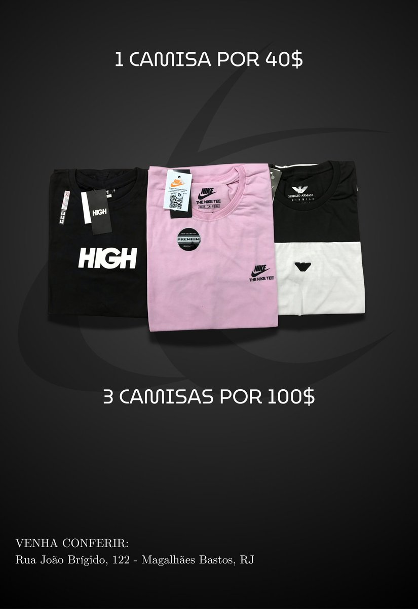 coastkap's tweet photo. Nossa loja também conta com uma promoção. Uma camisa por $40 e três camisas $100 👕

Confira nosso catálogo:
https://t.co/jgNYOsqy3u 🪐 https://t.co/pmI0soMlaN