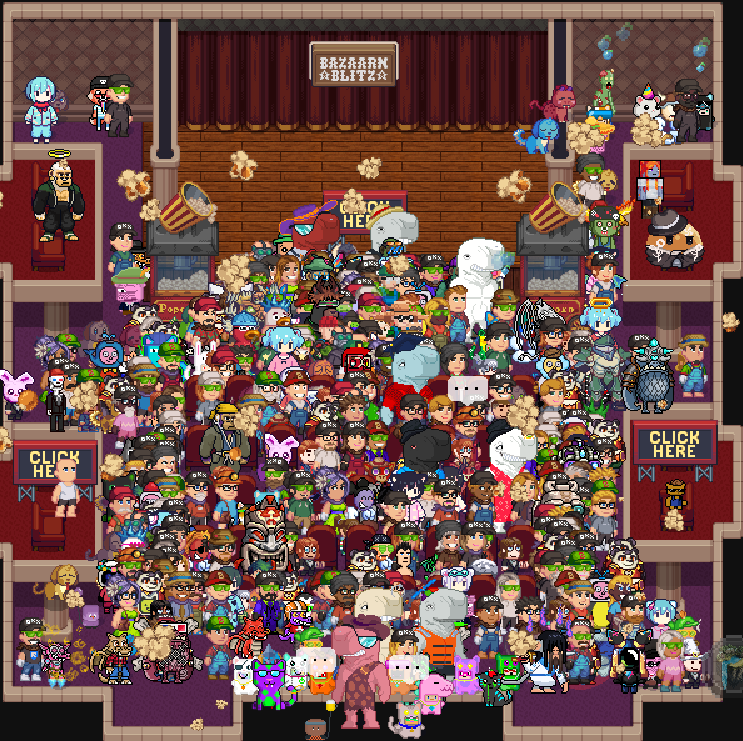 Cyber_ImpPlant's tweet photo. I can't breathe there. There's no air. ๐
๐คฃ So many people in Theatre World 1 .
Also please feed your pets, at one point there were so many hungry and thirsty pets! ๐
@Pixels_online @UUmooment #PixelsCreator #PixelsAMA #AMA #Theatre #EnergyBoost #FreeEnergy