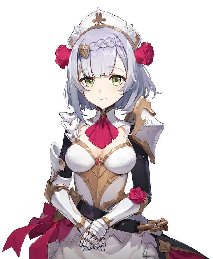 Jugando al Genshin he conseguido a este personaje, no se quien es.. tiene un diseño bastante bonito y le puse una maza rara y hace pupa, ta bien 👍🦆