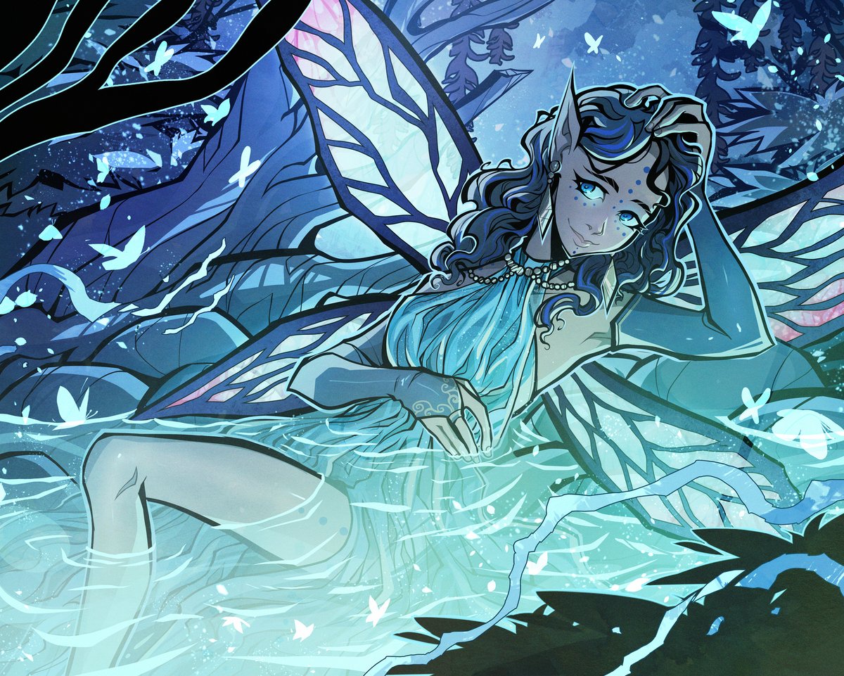 ielerdump's tweet image. An attack from this year&apos;s artfight (yes, I&apos;m supersonicspeed) @kon4ka half-fey Blur!