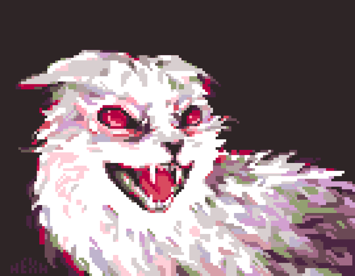 hexh__'s tweet image. #pixelart kitty