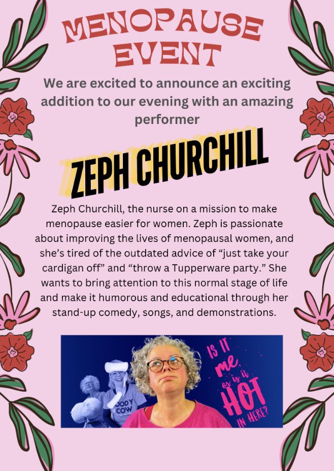 14th October is International Menopause Day! 

The Sound Lounge in Sutton is hosting The Menopause Event at 7pm. Join us to celebrate and learn more about this important stage in a woman’s life.

eventbrite.co.uk/e/menopause-ev…