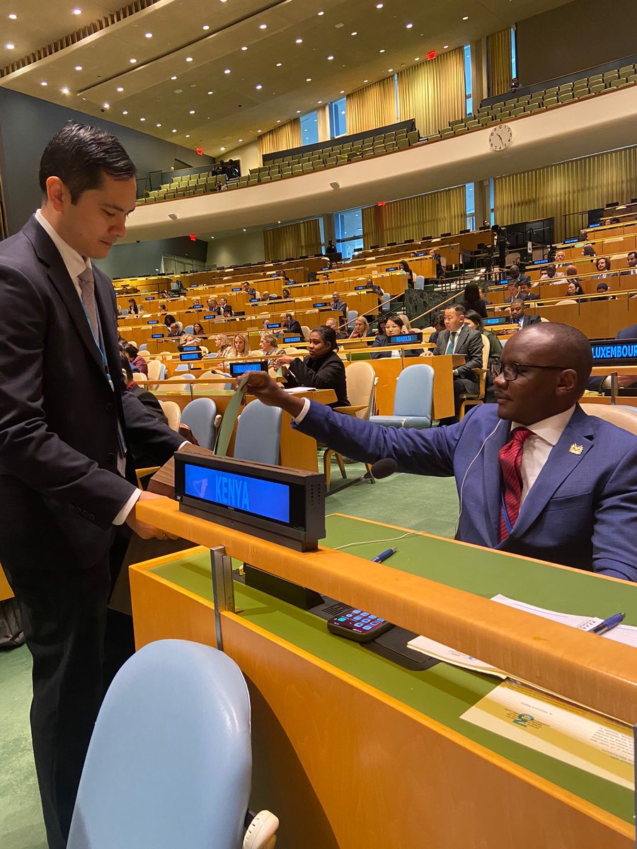 Amb. Ekitela Lokaale (@eelokaale) on Twitter photo 181 Member States voted for KENYA 🇰🇪 today at the <a href="/UN/">United Nations</a> General Assembly to join the Human Rights Council for the 2025-2027 term.
This overwhelming vote is evidence of the global community’s confidence in Kenya’s track record in promoting human rights and our ability to do more, 181 Member States voted for KENYA 🇰🇪 today at the <a href="/UN/">United Nations</a> General Assembly to join the Human Rights Council for the 2025-2027 term.
This overwhelming vote is evidence of the global community’s confidence in Kenya’s track record in promoting human rights and our ability to do more,