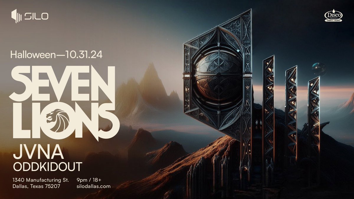 Who am I seeing for Halloween?? 🎃 <a href="/SiloDallas/">SILO Dallas</a> 

Tickets: hive.co/l/sevenlions10…