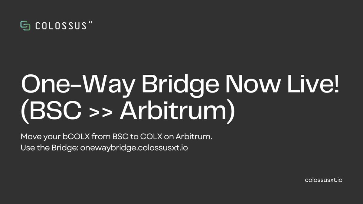 ColossusXT (@ColossusCoinXT) / Posts / X