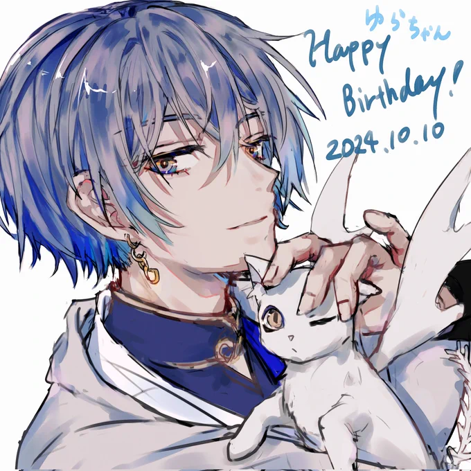 FF外から失礼しますたぬきと申します。僭越ながら誕生日おめでとうございます バブさんは小柳が推しだと聞いたので描きましたまさかメチャツエーで初めて描くのが小柳になるとはオモワズ…… ピコパーク2 楽しみにしてますね