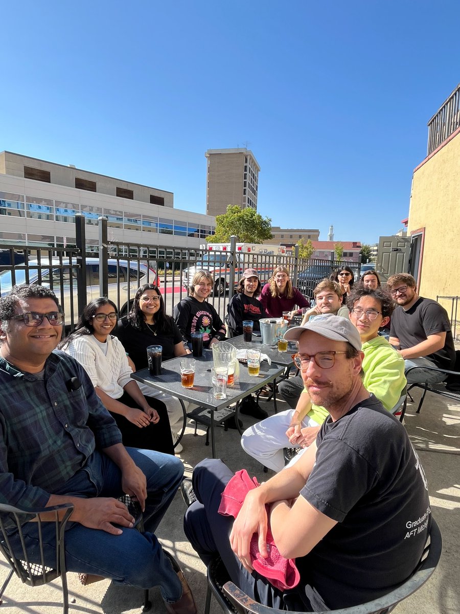 vatsanraman's tweet image. Celebrating my PhD advisor David Baker's Nobel with my own lab people @UWMadison