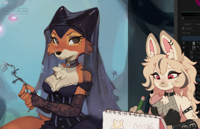 waspsalads's tweet photo. streaming! linkin park &amp; a gothy maid marian https://t.co/hmyq3TXpKF