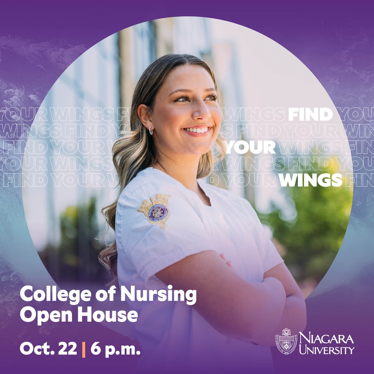 Nursing begins with NU! 💜

Take your first step to a rewarding career at our College of Nursing Open House. 🦅

bit.ly/3BAzV61