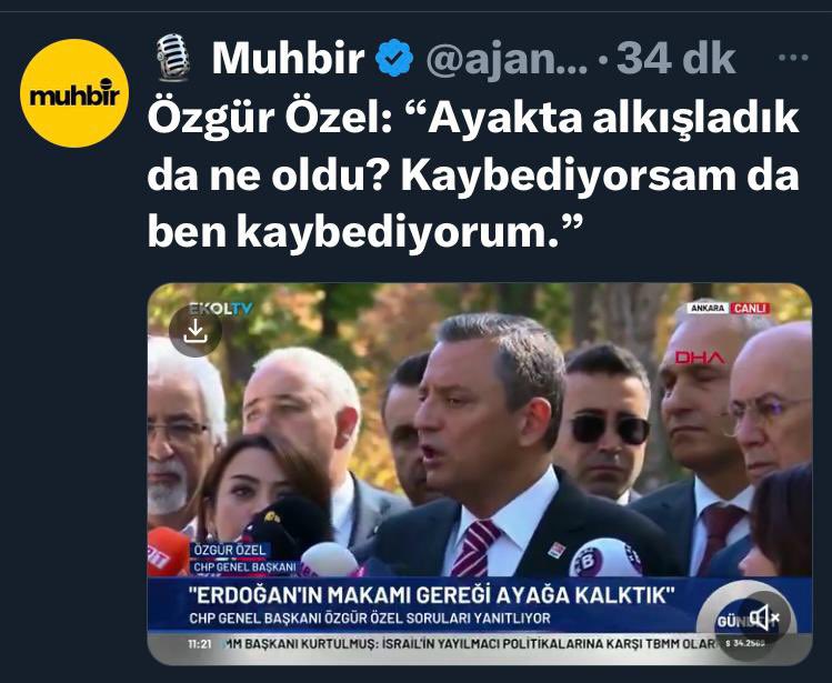 Siz kaybedince, milyonlar kaybediyor, umut kaybediyor.
Artık, ben ben ben'den kibir ve egonuzdan kurtulun.
Milyonlarca insan size umut bağladı, yapmayın.
<a href="/eczozgurozel/">Özgür Özel</a> 
<a href="/herkesicinCHP/">CHP 🇹🇷</a> 
<a href="/alimahir/">Ali Mahir Başarır</a> 
<a href="/gunaydingokhan/">Gökhan Günaydın</a> 
<a href="/muratemirchp/">Murat Emir</a> 
<a href="/veliagbaba/">Veli Ağbaba</a> 
<a href="/EnsarAytekin10/">Ensar Aytekin</a> 
<a href="/selinsayekboke/">Selin Sayek-Böke🇹🇷</a>