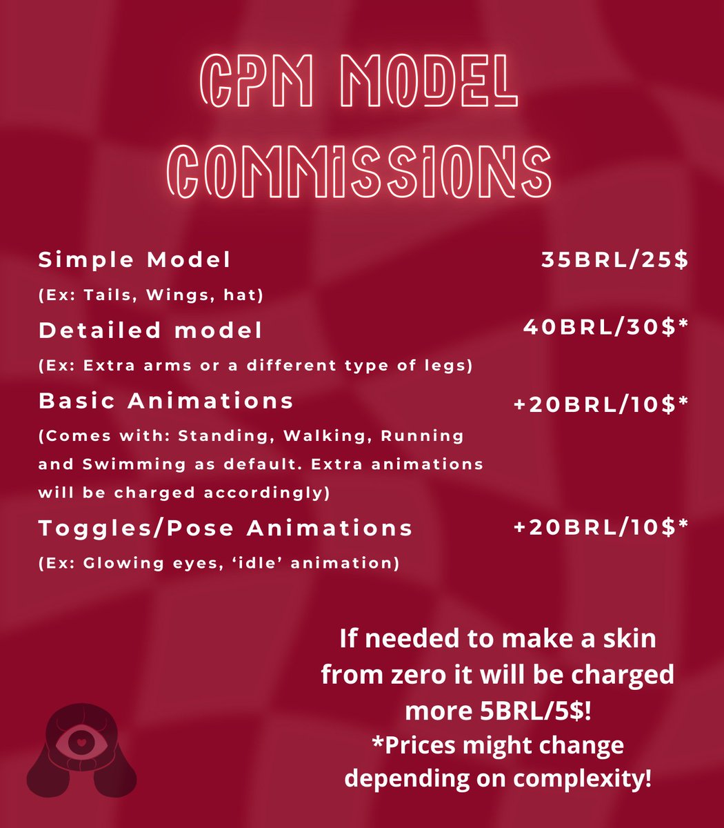 PolkaPop30's tweet image. Hey guys! Just a heads up that I do Custom Player Models ! Payments are through Paypal/Pix for fellow brazilians!

Just dm me!
#PolkaCPMModels