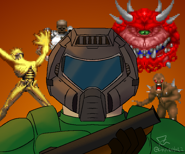 computerhat2's tweet photo. happy 30th birthday doom 2!
#DOOM #DOOM2 #Digitalart https://t.co/vf0QrNEWyV