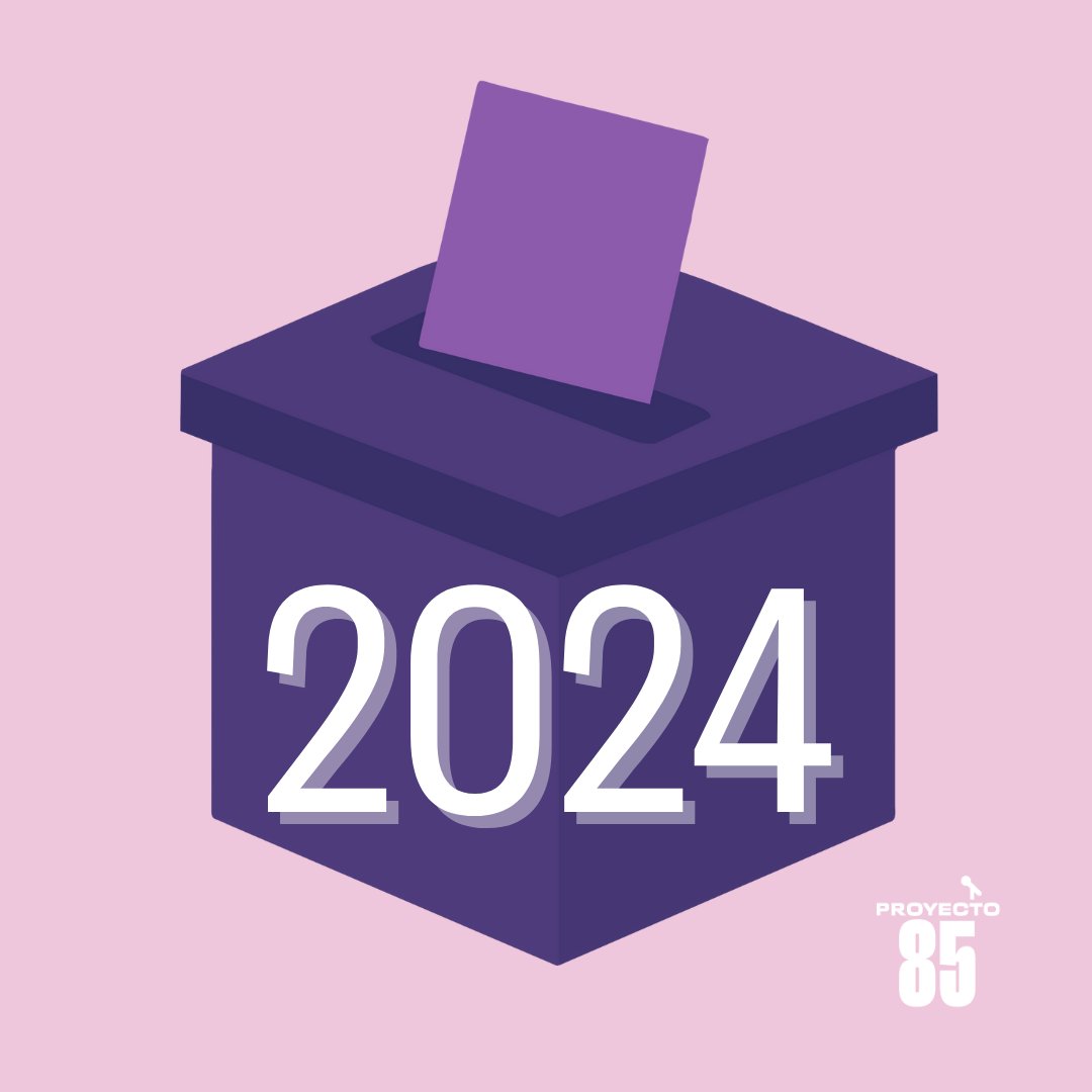 Estamos a 27 días de las elecciones este próximo 5 de noviembre. Votar informadas es nuestro deber. Accede en nuestra página web algunas herramientas que te ayudarán en este proceso: proyecto85.org/enlaces-de-int…

#QueremosMásQue34 #Eleccciones2024 #Proyecto85
