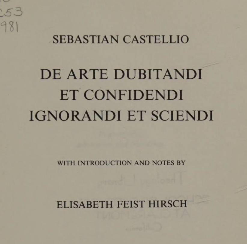 Sebastian Castellio Quotes