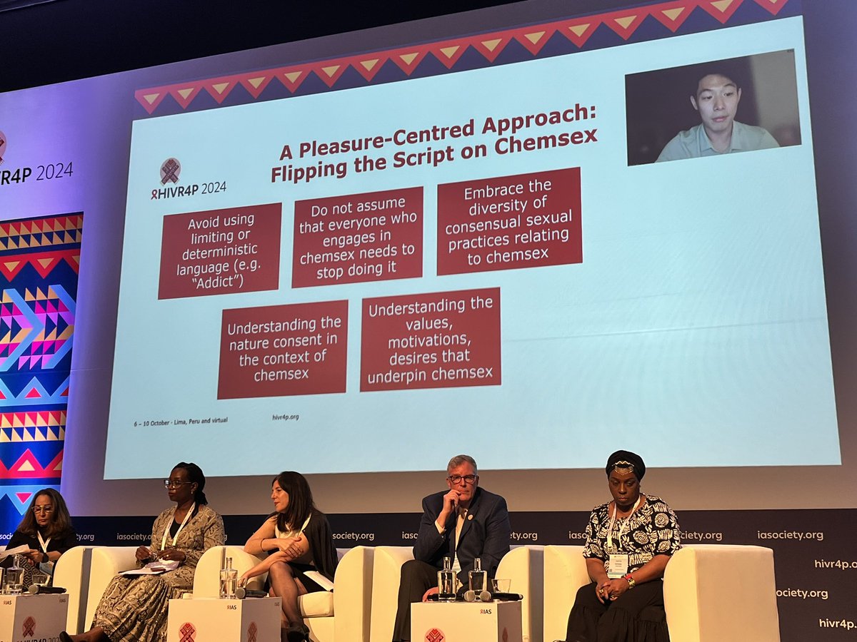 ivansegy47's tweet image. To reduce barriers to use of HIV prevention options, we need to:
• Counter misinformation with effective communication
• Focus less on risk and more on pleasure
• Implement a pleasure-centered approach for Chemsex
#HIVR4P2024