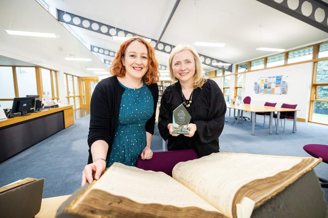 🧵2/3 It was a pleasure to bring staff &amp; volunteers from across the service together, along with councillors &amp; members of the <a href="/HLHsocial/">High Life Highland</a> management team, to celebrate this huge achievement &amp; all the services that the Highland Archive Service provides to users locally &amp; globally.