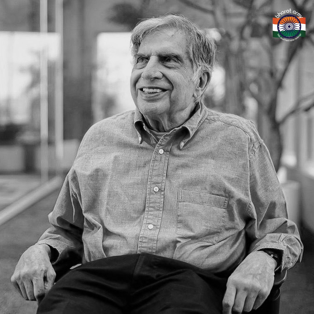 sadafsaifi75's tweet photo. Bharat has lost Real Ratan. 
It is the end of an era 
Om Shanti 🙏🙏🙏
#RatanTata #RatanTata https://t.co/eoHdNszIMk
