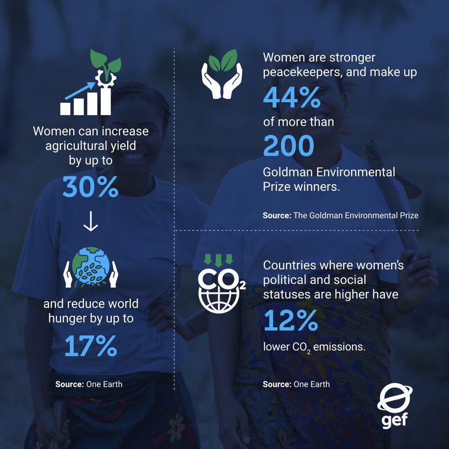 UNBiodiversity's tweet photo. Women play a crucial role in safeguarding the environment 🌿.

@theGEF helps ensure that women and girls are agents for a better environment, as well as its beneficiaries.

👉https://t.co/m5pPMAxWoG https://t.co/wqE3pjFQVF