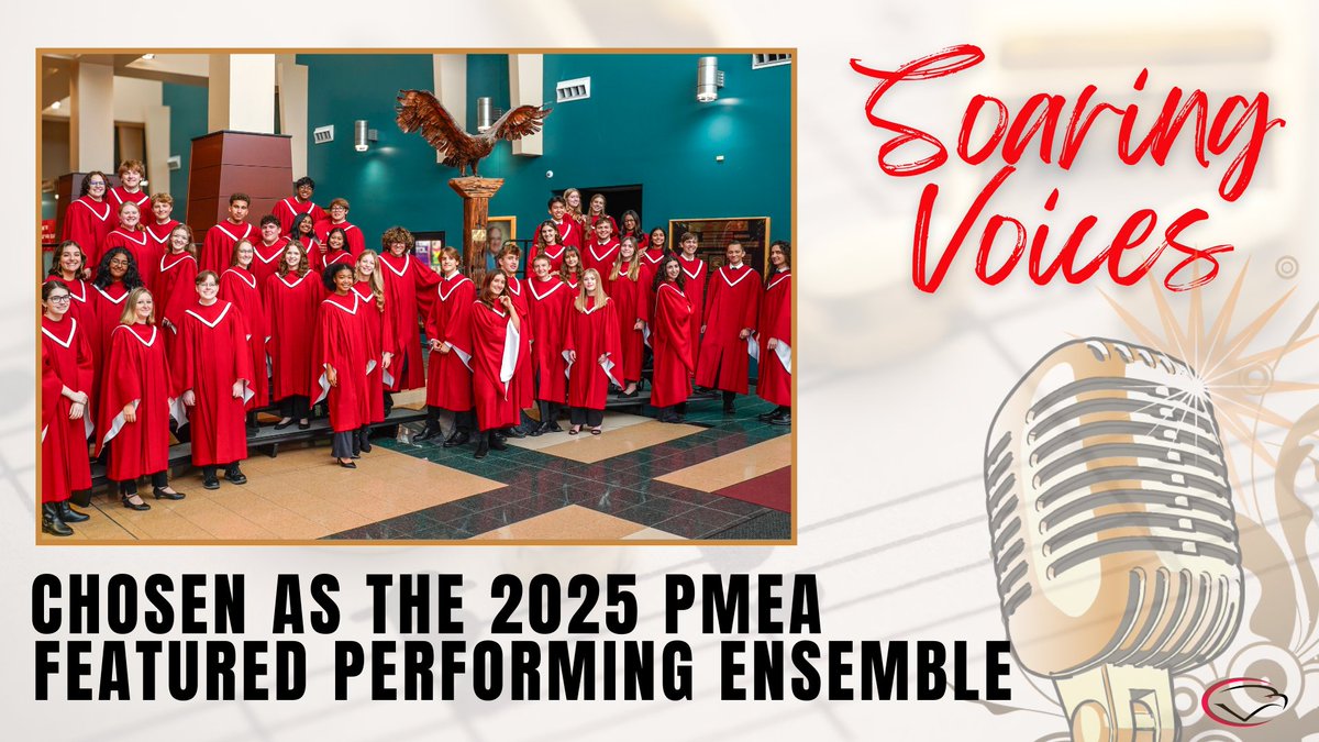 CVHS' Soaring Voices have been selected as a featured performing ensemble for the 2025 PMEA's annual conference! Out of 75 entries, they stood out for their exceptional talent &amp; dedication, and they will take the stage on April 11, 2025, for a special 30-minute concert. #CVProud