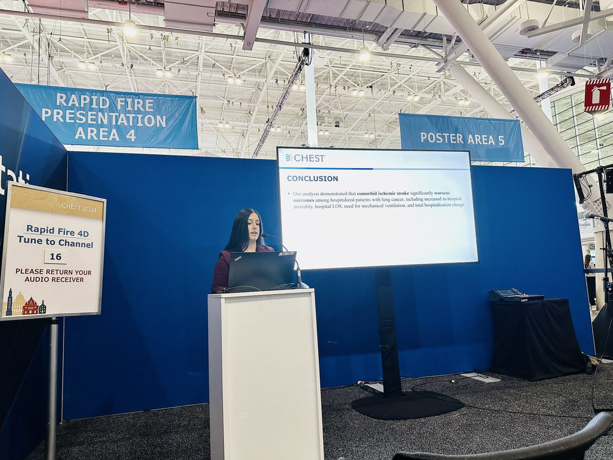 Arshi_Syal's tweet image. Another successful #CHEST2024
📍Boston
✔️2 Oral presentations
🟢Lung Cancer Outcomes
🟢Sickle cell disease, Vaso-occlusive crisis and outcomes
✔️9 Posters & 4 First Author
✔️Meeting & connecting with so many amazing people.
Thank you everyone who made this a success!