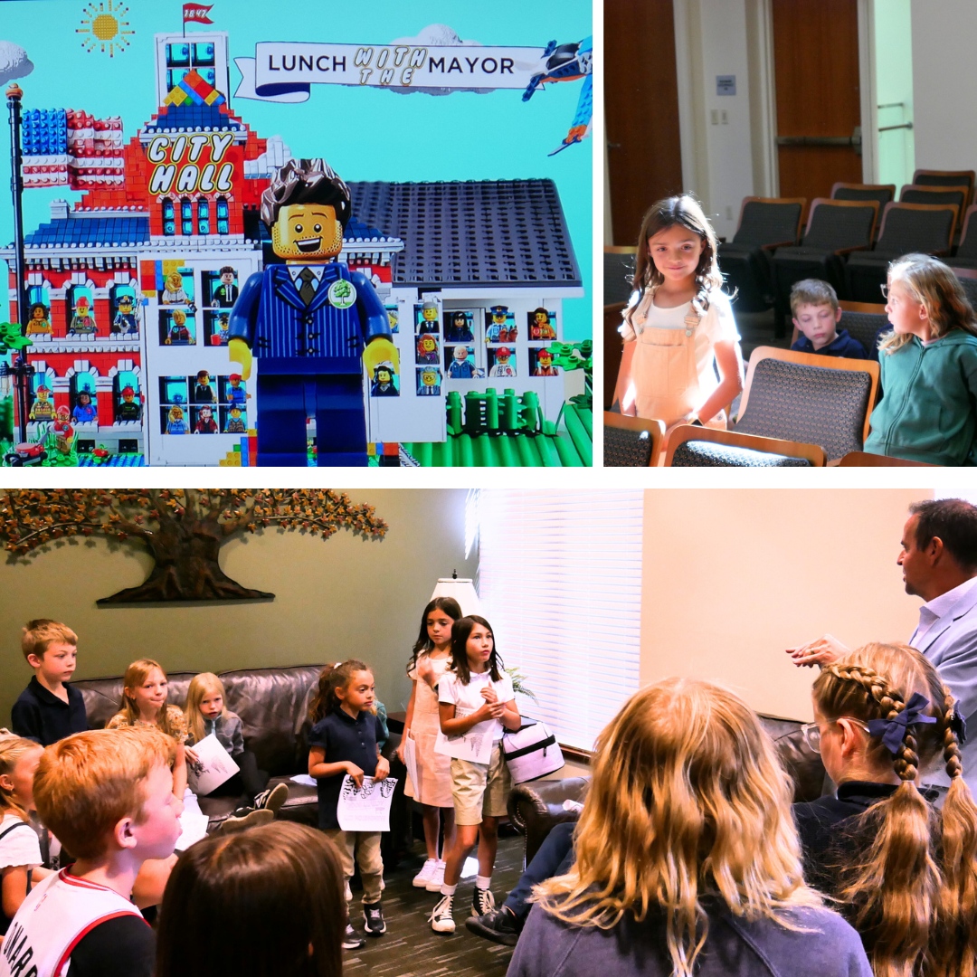 FarmingtonCity's tweet photo. Last week, we kicked off the new school year with an exciting Lunch with the Mayor event! Students had the chance to connect with Mayor Anderson, enjoy delicious pizza, and meet the inspiring Miss Northern Utah, Kenady Thornley. 

#FarmingtonCity #LunchWithTheMayor https://t.co/XIdkzoJm2A
