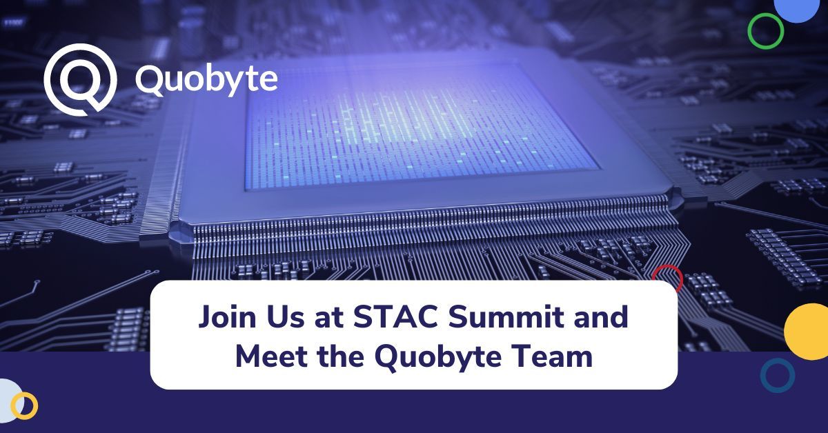 We're excited to announce that Quobyte will attend the #STACSummit2024 in New York on October 17, 2024! Join us at the New York Marriott Marquis to explore cutting-edge trading and investment technology solutions and discover how Quobyte can empower your infrastructure!