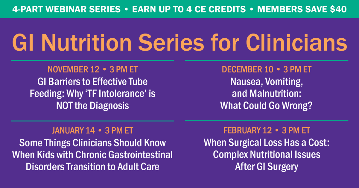 ASPEN_nutrition's tweet photo. Understanding #GIdisorders and using the right diagnostic tools helps clinicians design effective #nutrition regimens and optimize patient care. Learn more in our 4-part GI Nutrition Webinar Series! Save by registering before Oct 27! https://t.co/eu8NEFIC5p https://t.co/xBRkNKqgFT