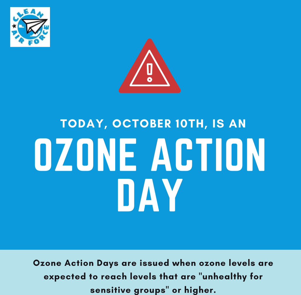CleanAirForceTX's tweet photo. There is an #OzoneActionDay tomorrow! Stay safe Austin! https://t.co/974LKemfoI