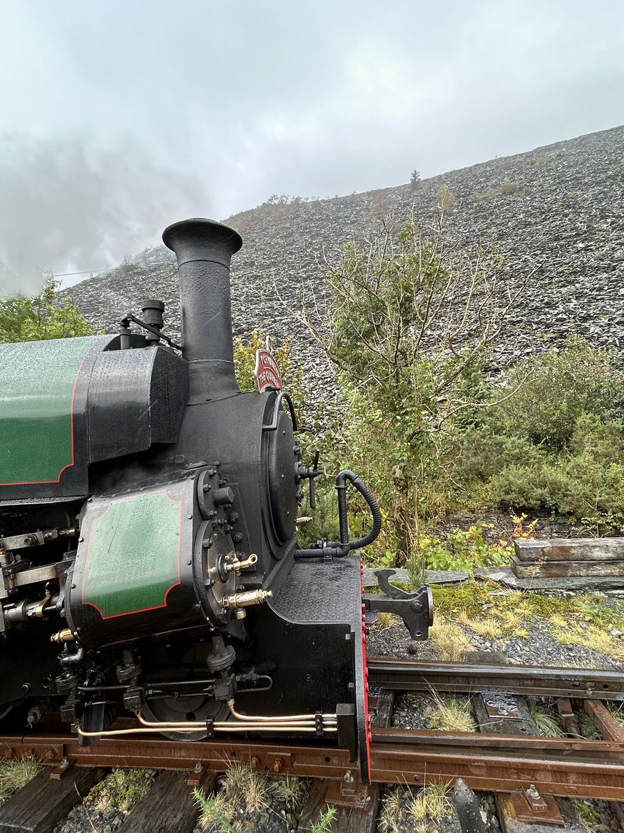 A wet and drizzly day.