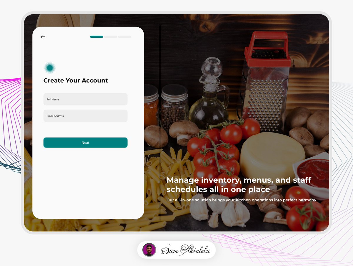 samvicas's tweet photo. day 3 of my design challenge! 🌟 sharing the sign-up and login pages for a kitchen management system i worked on. simple, clean, and user-friendly!

#UIDesign #UXDesign #KitchenManagement #DesignChallenge #DailyDesign #UIInspiration #DesignCommunity https://t.co/8TWgqJOaG6