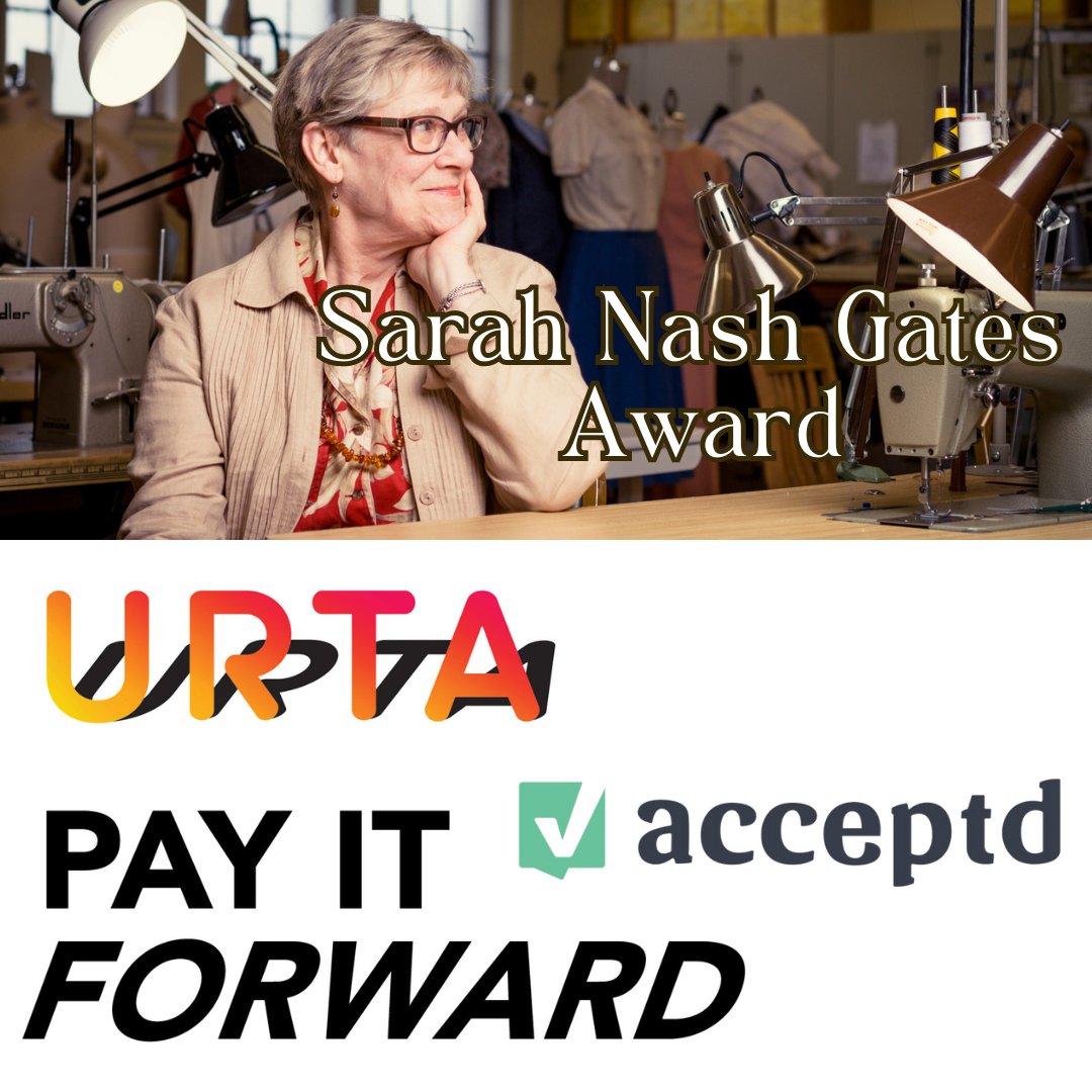 The deadlines to apply for the Sarah Nash Gates and Pay It Forward awards is November 1st. Both applications require materials that may take some time to gather, so don't delay! For more information, go to urta.com/awards. 

#theurtas #2025urtas #costumedesign