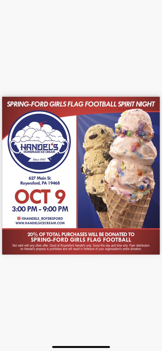 Get to Handel’s today!!
