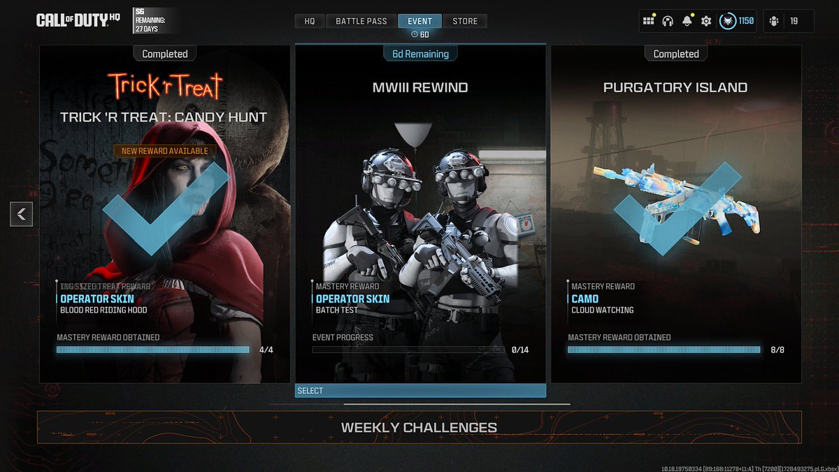 N6NWSN's tweet image. * Calling Card - Side Scroller
* Calling Card - Curated Collection
* Sticker - Still Dead
* Camo - Tall Order
* Camo - Sparkle and Shine
* Camo - Bricked
* Charm - Permanent Pause

#Callof