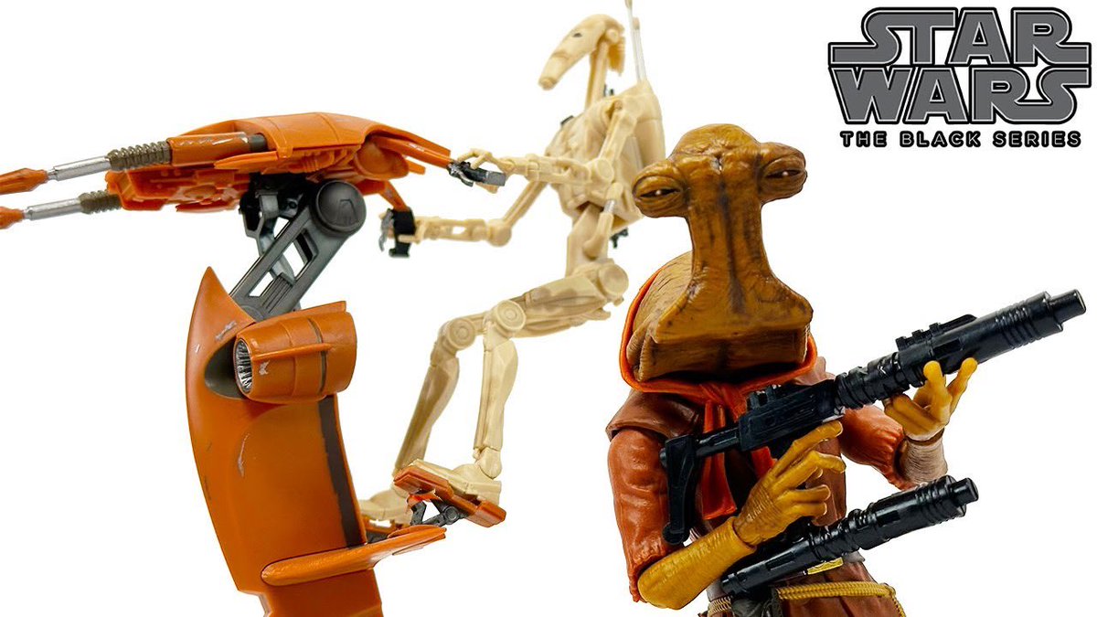 AwesomeNerdShow's tweet photo. Hasbro Star Wars Black Series STAP w/ Battle Droid & Momaw Nadon action figure review!
@Hasbro @starwars #StarWars #BlackSeries #STAP #BattleDroid #PulseCon #MomawNadon #Hammerhead #actionfigures #toyreview #Hasbro
-> https://t.co/ZJWNtmBPGT https://t.co/lodwChHUvB