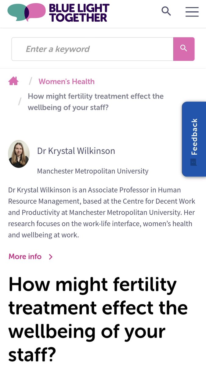 Krystal Wilkinson (@drkryswilkinson) on Twitter photo On fertility issues...
bluelighttogether.org/content-detail…
5/5 On fertility issues...
bluelighttogether.org/content-detail…
5/5