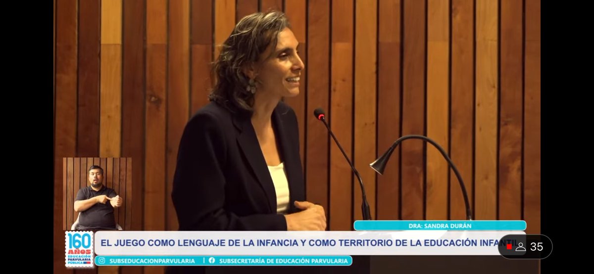 SubEducParv's tweet photo. Para cerrar esta jornada, escuchamos a Victoria Parra Moreno, jefa de la División de Políticas Educativas de la Subsecretaría de Educación Parvularia, quien nos invita a jugar todos los días. ¡Gracias por acompañarnos en este día lleno de aprendizajes! El juego y la participación son pilares esenciales en la educación de niñas y niños. #160añosEP