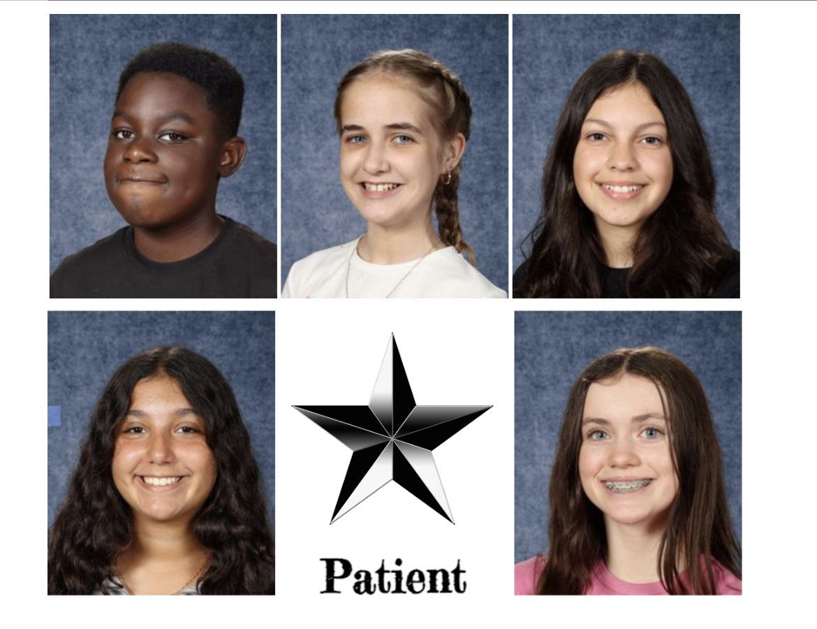 scottmidschool's tweet photo. The Scott 8th Grade Team recognized these SHINING STARS for being KIND and PATIENT! Congratulations Stars! #WeScottThis https://t.co/FFlPsMs9IN