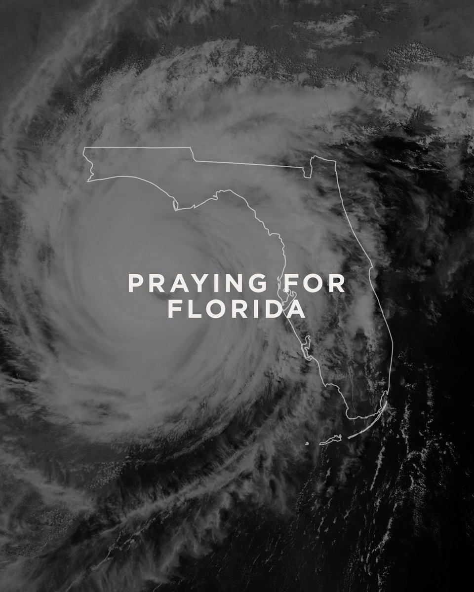 Join us as we are praying for peace and protection for our friends in Florida. Let's lift up Florida together and pray that God would protect His people. Hurricane Milton still poses a threat so let's pray in unity, that God would calm the storm.