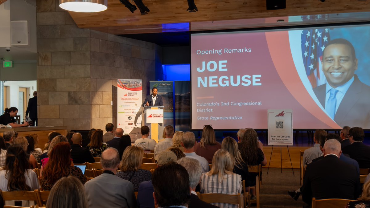Rep. Joe Neguse (@repjoeneguse) on Twitter photo Enjoyed kicking off the <a href="/BoulderChamber/">Boulder Chamber</a>’s Economic Summit yesterday with over 300+ business leaders — from the quantum tech hub to exciting research and development projects at our Federal labs, Boulder County’s economic future is bright! Enjoyed kicking off the <a href="/BoulderChamber/">Boulder Chamber</a>’s Economic Summit yesterday with over 300+ business leaders — from the quantum tech hub to exciting research and development projects at our Federal labs, Boulder County’s economic future is bright!