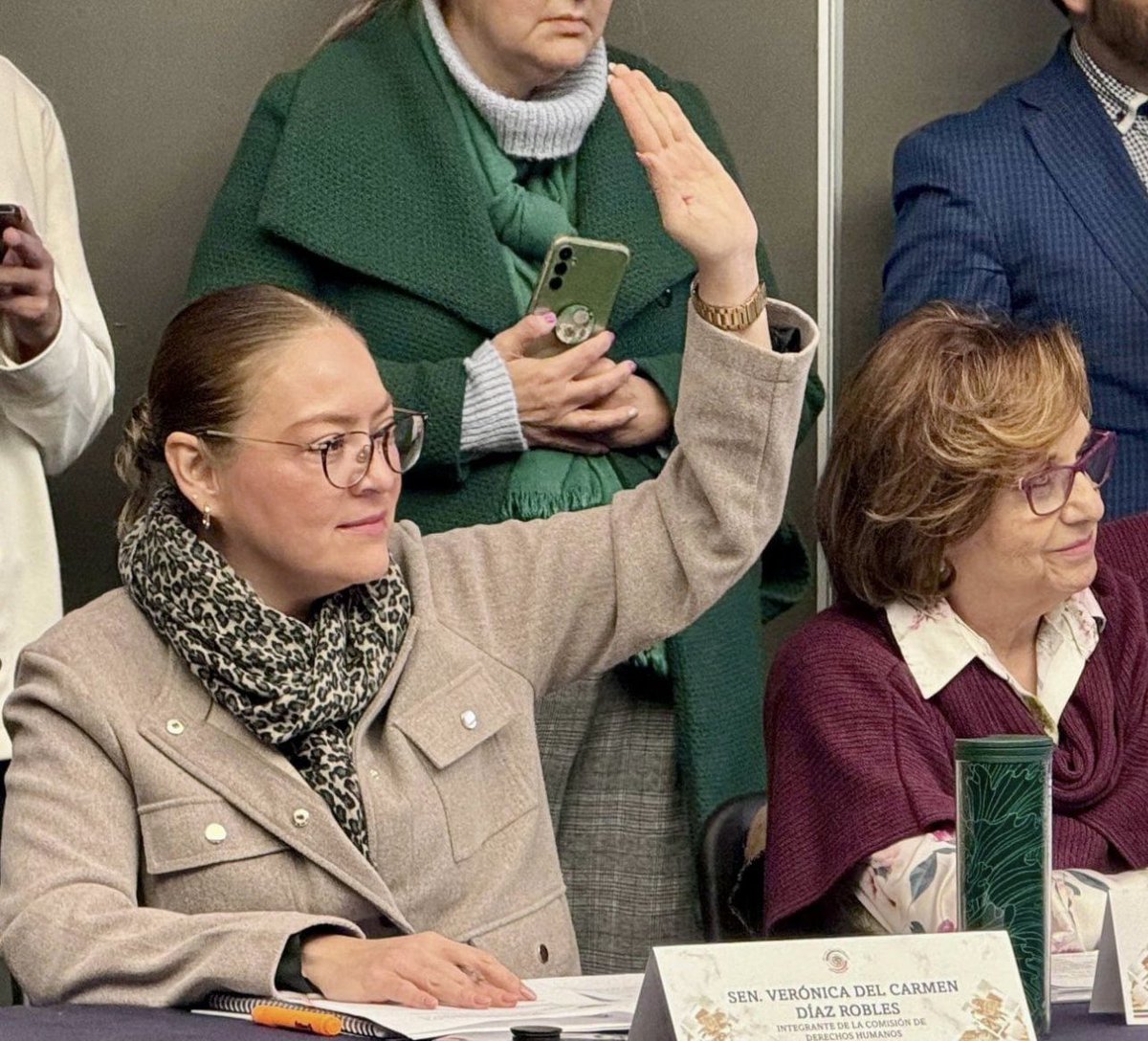 Las Comisiones de Derechos Humanos y de Justicia del Senado reanudaron la sesión para  revisar y discutir la elección o reelección de la presidenta de la CNDH. La senadora zacatecana verodiazrobles participa y todo indica que  #RosarioPiedra repetirá en el cargo. #TripleErre