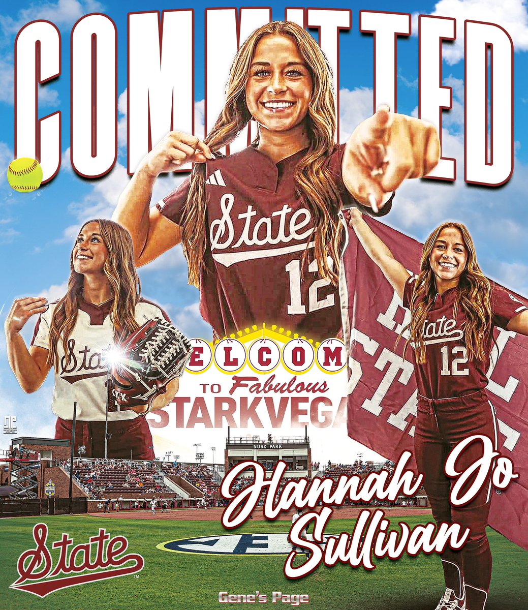 NPGPX Design (@nathanpurvis) on Twitter photo Congratulations to Hannah Jo Sullivan (<a href="/Hannah_Jo22/">Hannah Jo Sullivan</a>) on her commitment to #HailState Softball!
Read more about here commitment here: 247sports.com/college/missis⦠Congratulations to Hannah Jo Sullivan (<a href="/Hannah_Jo22/">Hannah Jo Sullivan</a>) on her commitment to #HailState Softball!
Read more about here commitment here: 247sports.com/college/missisā¦