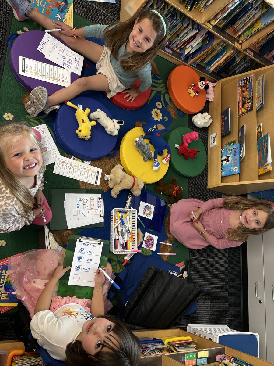 ⁦<a href="/AHSD25Patton/">Patton Elementary</a>⁩ we are playing Writing Class. #FDK #purposefulPlay