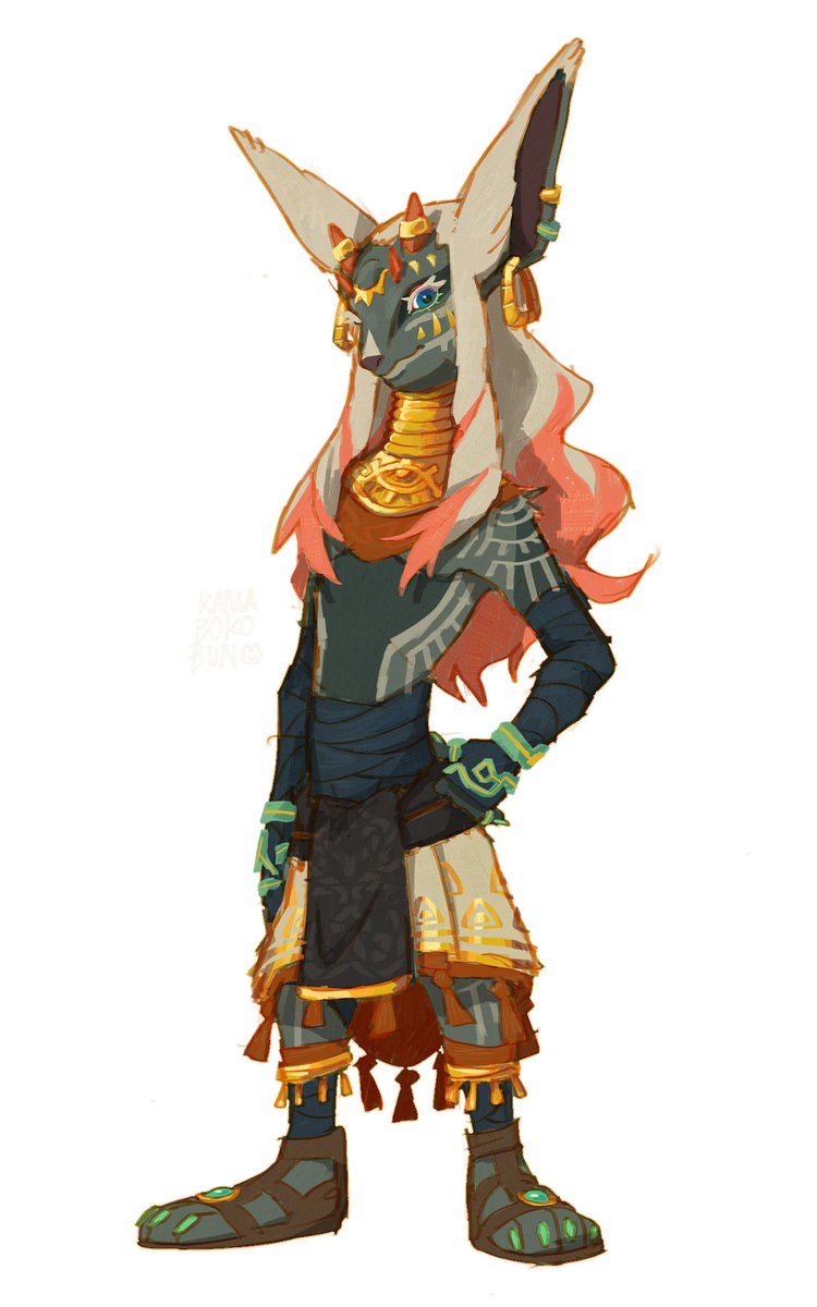 KamabokoBun's tweet photo. Ancient hero but if he were a zonai https://t.co/NtmivzDcKx