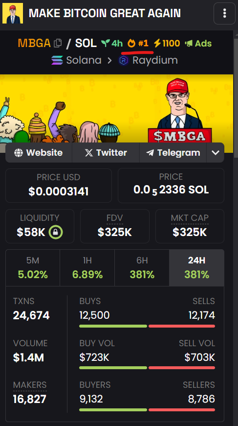 #1 on <a href="/dexscreener/">DEX Screener</a> 

YEAAAAAAAAAAAAAH

🫡🫡🫡

Team is working hard